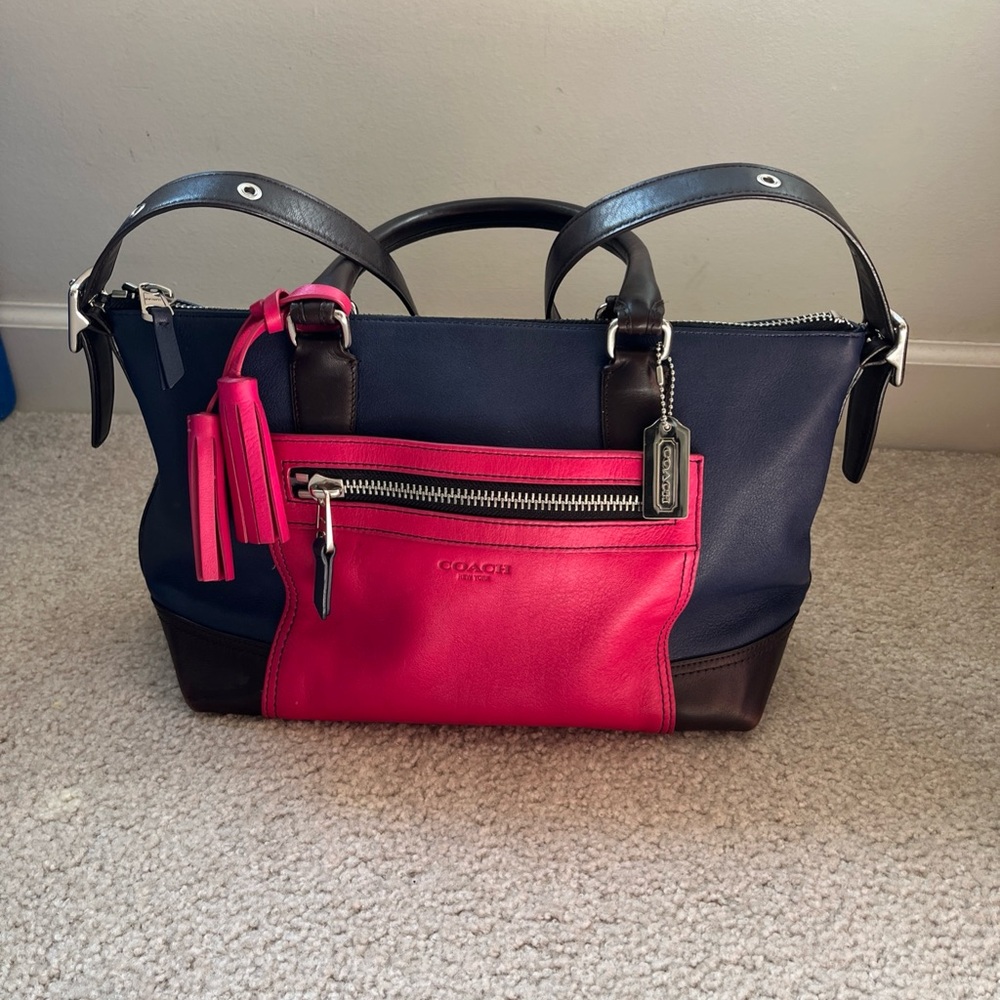 Coach Legacy Colorblock Molly Satchel Shoulder Bag